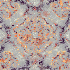 Aufkleber - Vector image with imitation of grunge datamoshing texture.
