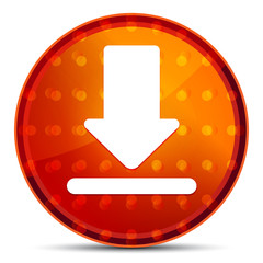 Canvas Print - Download icon Nightly Orange Round Button