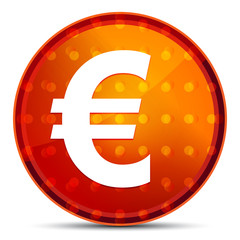 Euro sign icon Nightly Orange Round Button