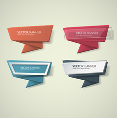 Aufkleber - Vector infographic banners set
