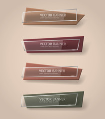 Aufkleber - Vector infographic banners set
