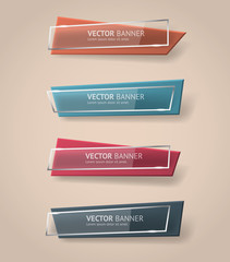 Aufkleber - Vector infographic banners set
