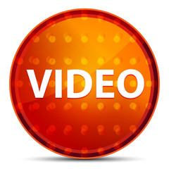 Canvas Print - Video Nightly Orange Round Button