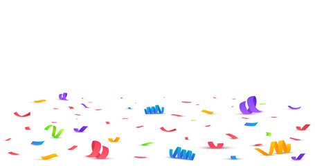 Wall Mural - colorful bright confetti isolated. vector illustration