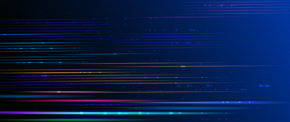 Wall Mural - illustration abstract glowing, neon light effect, stripes line pattern. vector design communication 