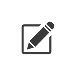 Poster - Edit icon template black color editable. Edit symbol vector sign isolated on white background. Simple pictogram vector illustration for graphic and web design.