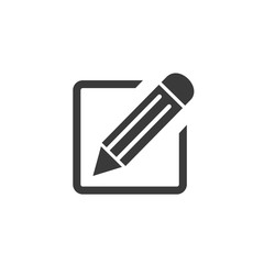 Aufkleber - Edit icon template black color editable. Edit symbol vector sign isolated on white background. Simple pictogram vector illustration for graphic and web design.