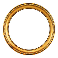 Gold Picture frame - clipping path