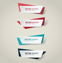 Aufkleber - Vector infographic banners set