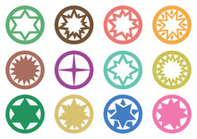 Circle Star Symbols
