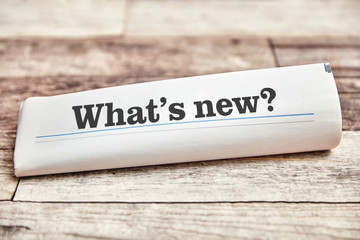 What's new as the title of a newspaper