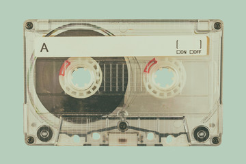 Wall Mural - retro styled image of a compact cassette