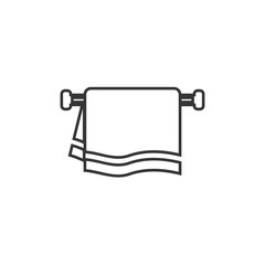 Fototapete - Towel icon template black color editable. Towel symbol vector sign isolated on white background. Simple logo vector illustration for graphic and web design.
