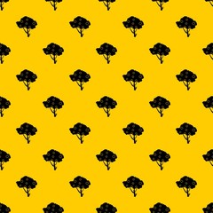 Poster - Apples on apple tree branches pattern seamless vector repeat geometric yellow for any design
