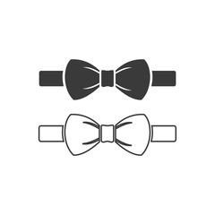 Poster - Bow tie icon template color editable. Bow tie symbol vector sign isolated on white background. Simple logo vector illustration for graphic and web design.