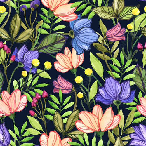 Seamless floral pattern. Design wallpaper, fabric and packaging.