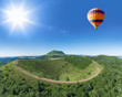 Puy de Pariou avec montgolfière