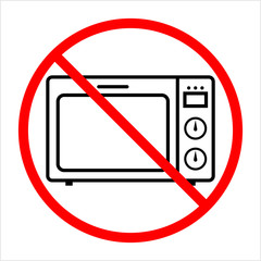 No Microwave Icon, Microwave