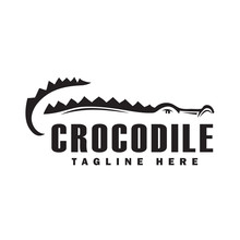 Drawing Shadow Crocodile Logo Design Inspiration