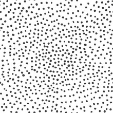 Black White Vector Background With Random Dots, Seamless Pattern