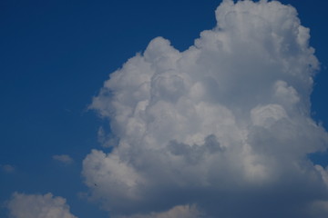 cloud sky blue background white nature