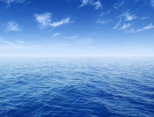 seascape and blue sky