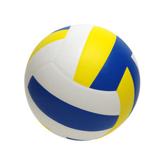 Volleyball ball on white