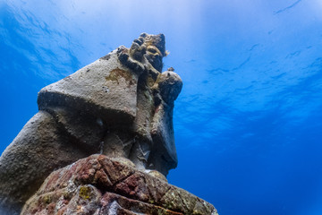 Underwater grotto of the holy child Jesus.