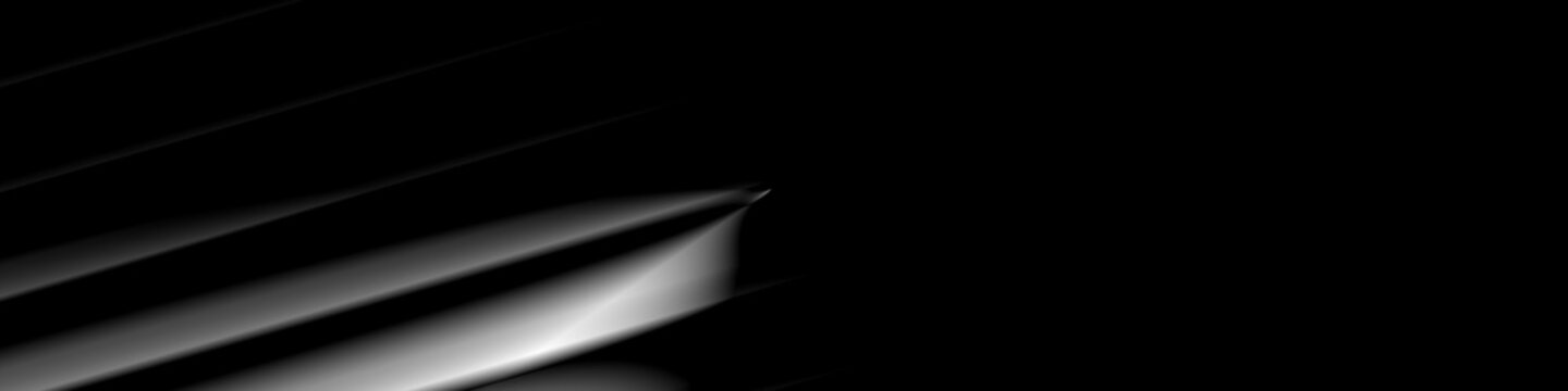 Digital Art, panoramic abstract 3D objects with soft lighting, Germany
