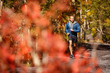 © Tandem Stock - Telluride, Colorado, USA: A male trailrunner running on trails around Telluride on a cool but sunny autumn day.