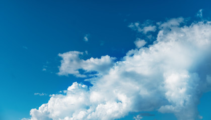 Wall Mural - blue sky and white clouds. Abstract natural background and texture