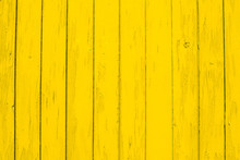 The Texture Of Yellow Wood Board Can Be Used For Background. The Old Wooden Background On The Top View Of The Natural Wood From The Forest Show The Texture Of The Original Wood. A Little Cracked Paint