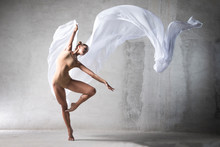 Ballet Dancer In The Work, The Dancer With A Cloth, A Girl With A Beautiful Body, Elegantly Girl, Graceful Woman, Lady In Dance, Athletic Body, Time Show, The Girl In Flight, Wite Silk In Air, Girl,