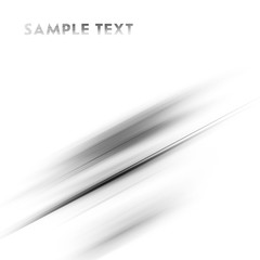 Poster - Minimal background with gray motion blur lines. Raster graphics