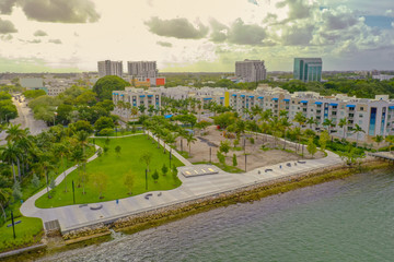 Albert Pallot Park Miami at sunset