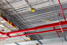 electric conduit and sanitary fire pipe work