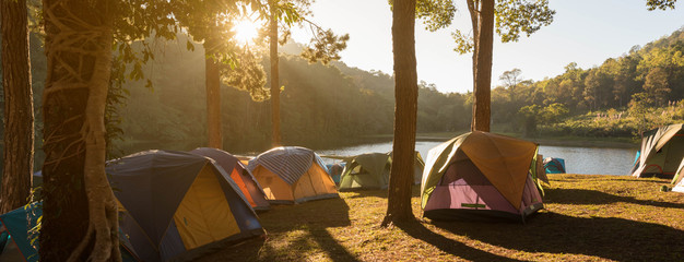 tents in pine parks