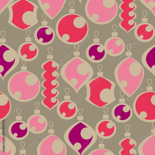 Vintage Xhristmas pink and ...