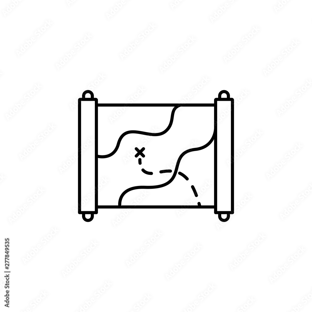 History, map icon. Simple thin line, outline vector of History icons ...