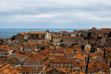 panoramic view of the city of dubrovnik in croatia