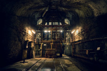 Dark Old Mine In Germany