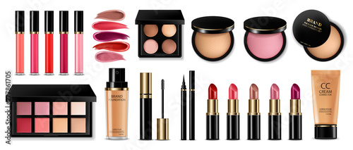 Fotomural Cosmetics set Vector realistic