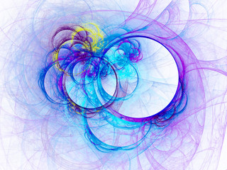 Fototapete - Take a look in the nice infinity of computer rendered visual art fractals - abstract design surrealism background wallpaper