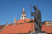 Pope John Paul II Statue, Basilica Assumption Of The Virgin Mary In Marija Bistrica, Croatia
