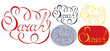 Name Sarah, made in the vector for use in various purposes, from embroidery to printing business cards.