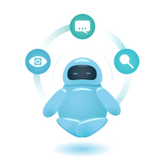 Poster - Bot meditating with cognitive services