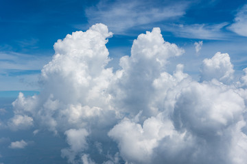 Beautiful blue sky with clouds background.Sky clouds.Sky with clouds weather nature cloud blue