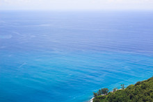 Phuket  Blue Sea Background, Small Island Mountain , Black Rock View Point In Thailand