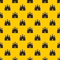 Poster - Refinery pattern seamless vector repeat geometric yellow for any design