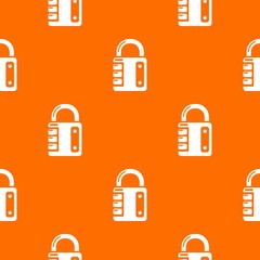 Wall Mural - Lock system pattern vector orange for any web design best